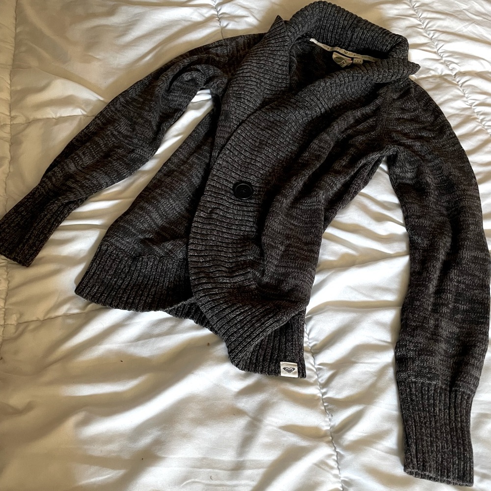 Dark Grey comfortable cardigan